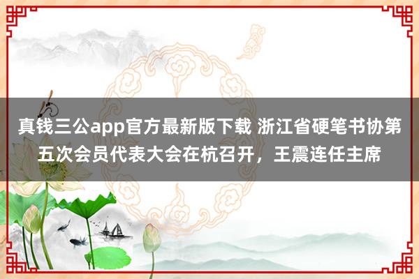 真钱三公app官方最新版下载 浙江省硬笔书协第五次会员代表大会在杭召开，王震连任主席