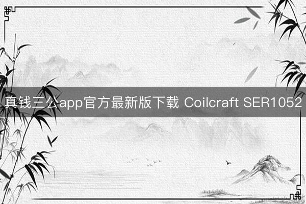 真钱三公app官方最新版下载 Coilcraft SER1052