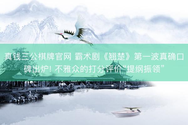 真钱三公棋牌官网 霸术剧《翘楚》第一波真确口碑出炉! 不雅众的打分评价“提纲振领”