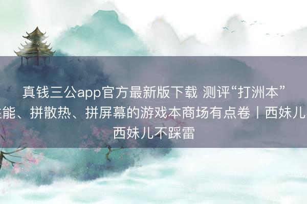 真钱三公app官方最新版下载 测评“打洲本”，拼性能、拼散热、拼屏幕的游戏本商场有点卷丨西妹儿不踩雷